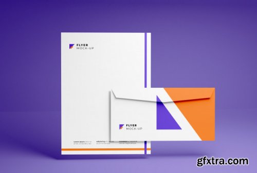 Envelope and flyer mockup