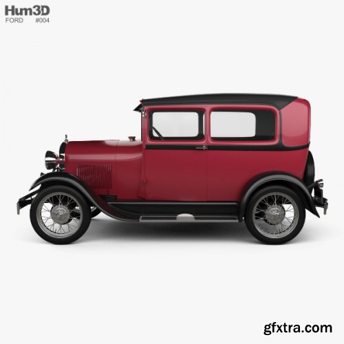 Ford Model A Tudor 1929 3D model