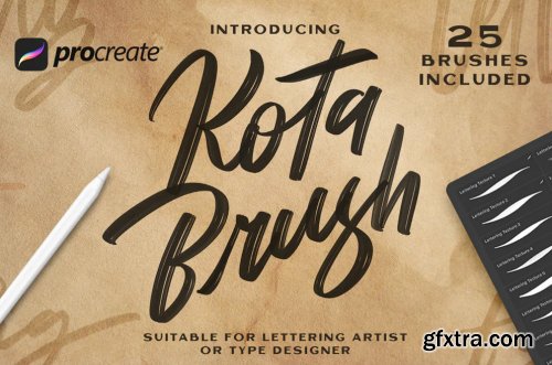 Kota Brush Lettering - Procreate Brush