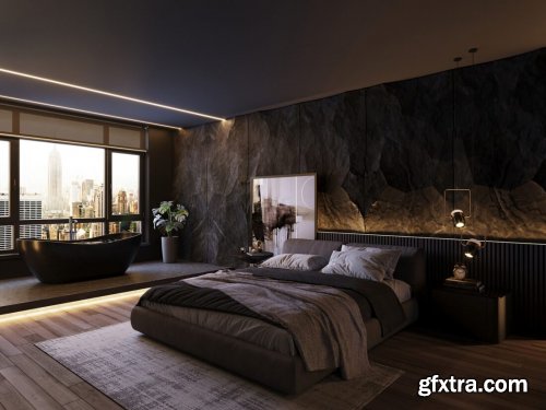 Bedroom Sketchup Scene by Lanh Leo