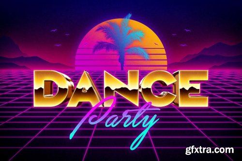 CreativeMarket - 80s Text and Logo Effects Vol.2 3479337