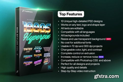 CreativeMarket - 80s Text and Logo Effects Vol.2 3479337