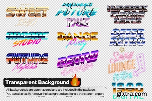 CreativeMarket - 80s Text and Logo Effects Vol.2 3479337