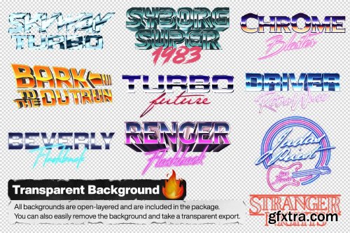 CreativeMarket - 80s Text and Logo Effects Vol.3 3479338