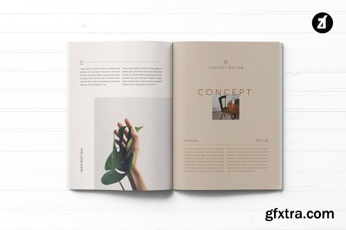 CreativeMarket - Modern neutral multi-purpose book 4981598