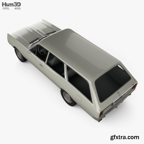 Opel Rekord (C) Caravan 1967 3D model