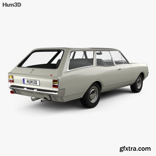 Opel Rekord (C) Caravan 1967 3D model