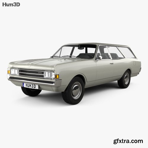 Opel Rekord (C) Caravan 1967 3D model