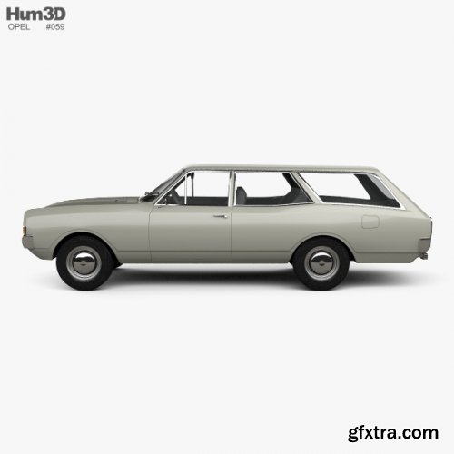 Opel Rekord (C) Caravan 1967 3D model