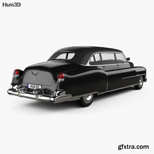 Cadillac 75 sedan 1953 3D model