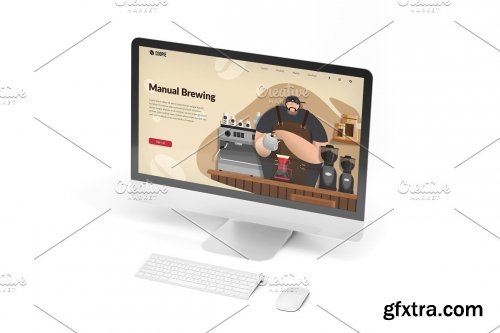 CreativeMarket - iMac Desktop Mockup vol.03 4885020