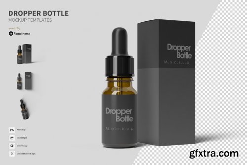 CreativeMarket - Dropper Bottle Mockup 4885018