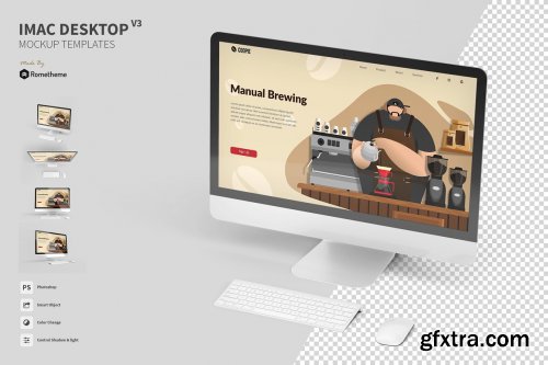 CreativeMarket - iMac Desktop Mockup vol.03 4885020