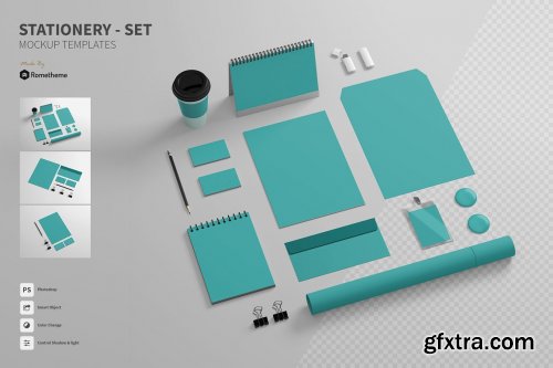 CreativeMarket - Stationery Mockup 4885071