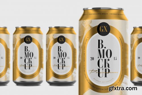 CreativeMarket - Beer/Soda Can Mockup 4928130