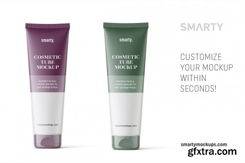 CreativeMarket - Matt cosmetic tube mockup 4815656