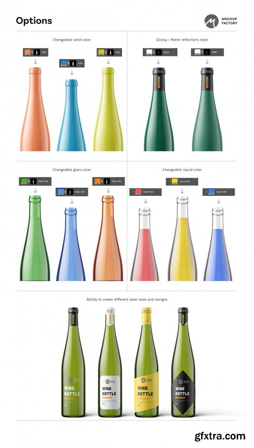 CreativeMarket - Wine Bottle Mockup Vol.3 4795148