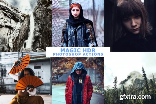 CreativeMarket - 200 Magic HDR Photoshop Actions 4633299