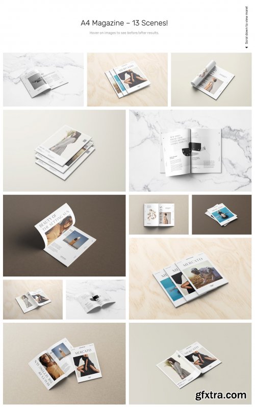 CreativeMarket - Magazine Mockups - 52 Scenes 5198551