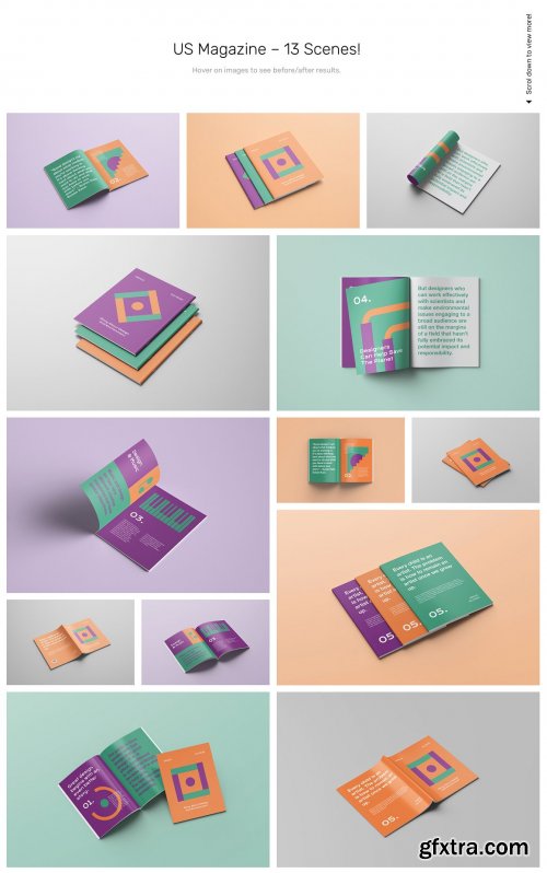 CreativeMarket - Magazine Mockups - 52 Scenes 5198551