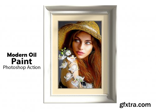 CreativeMarket - Modern Oil Paint Photoshop Action 5177811