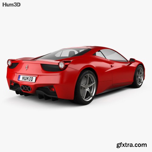 Ferrari 458 Italia 2011 3D model