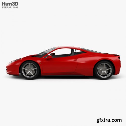 Ferrari 458 Italia 2011 3D model