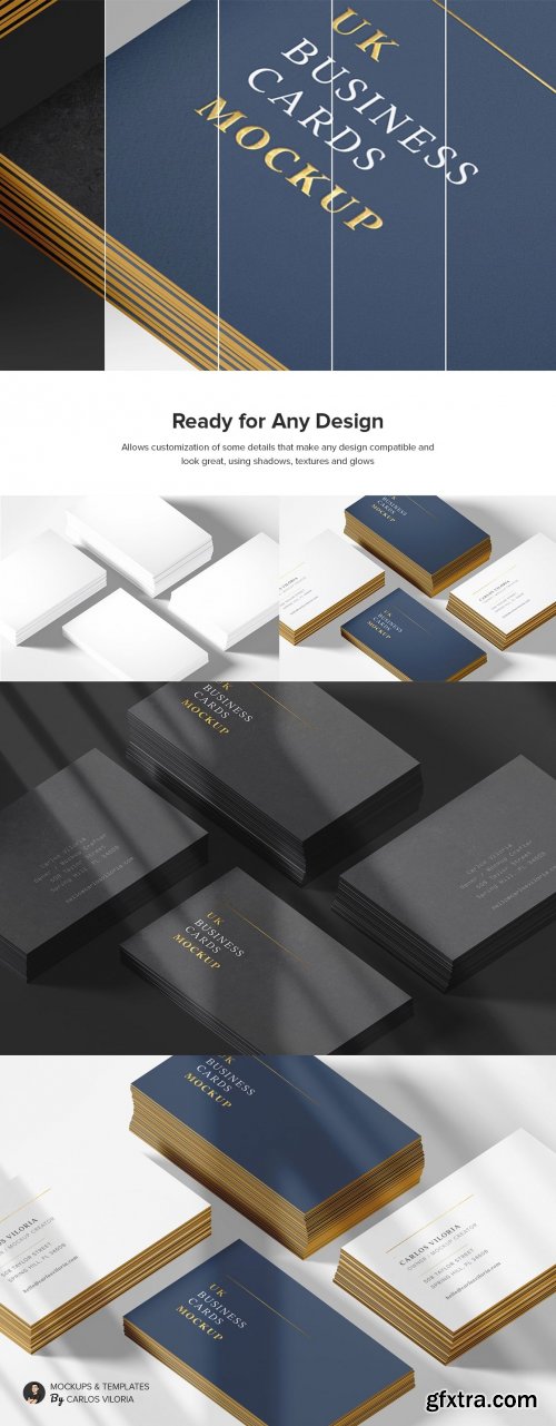 CreativeMarket - UK Business Cards Mockup 07 5217179