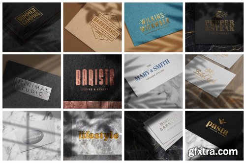 CreativeMarket - Elegant Luxury Logo Mockup Set 5144614