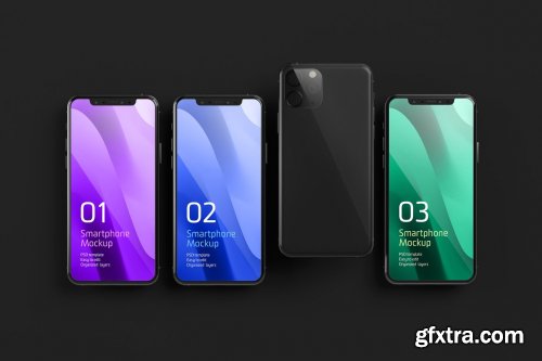 CreativeMarket - Dark iPhone 11 Pro Dark Mockup 5212746