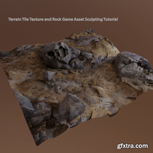 Artstation - Terrain Tile Texture and Rock Game Asset Sculpting Tutorial