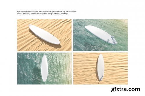 CreativeMarket - Surfboard Mockups Set 5215163