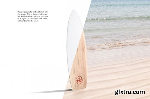 CreativeMarket - Surfboard Mockups Set 5215163