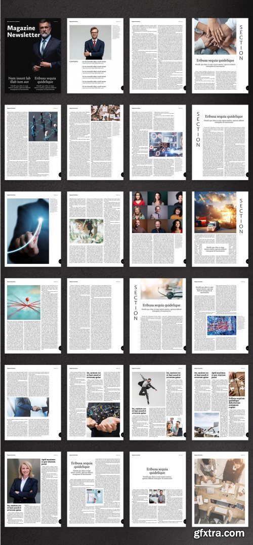 Business Digital Magazine Layout 368080478