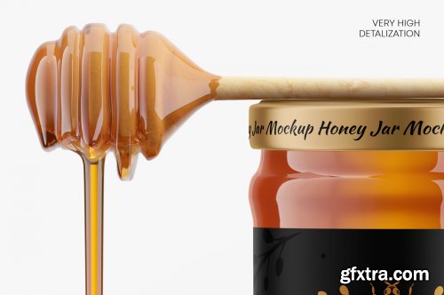 Honey Glass Jar Mockup Set