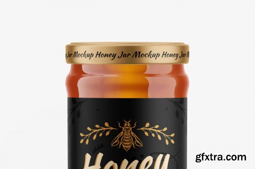 Honey Glass Jar Mockup Set