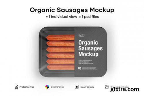 CreativeMarket - Organic Sausages Mockup 5242216