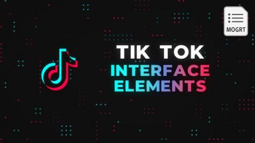 Videohive - Tik Tok Interface Elements - MOGRT