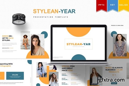 Stylean - year | Powerpoint, Keynote, Googleslide