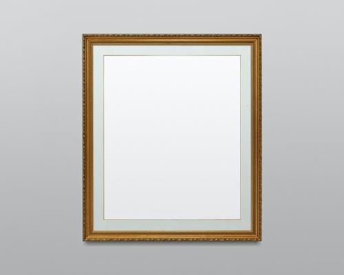 Gold picture frame mockup illustration - 1230787