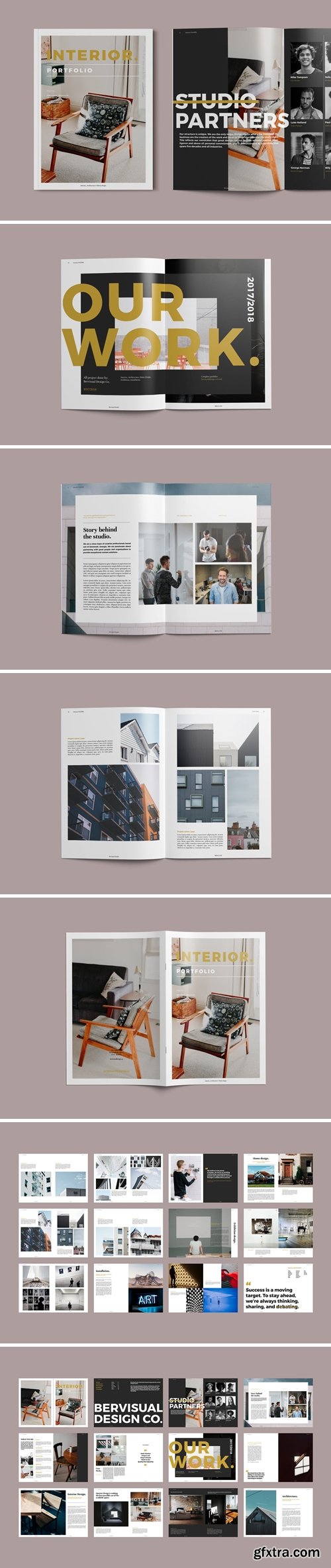 Interior - Exterior Portfolio Brochure Template