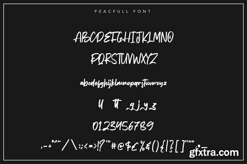 Peacfull Brush Script Font