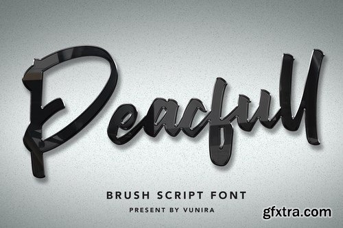 Peacfull Brush Script Font