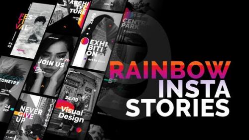 Videohive - Rainbow Instagram Stories