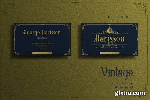 Vintage Elegant Theme - Liquor Businesscard