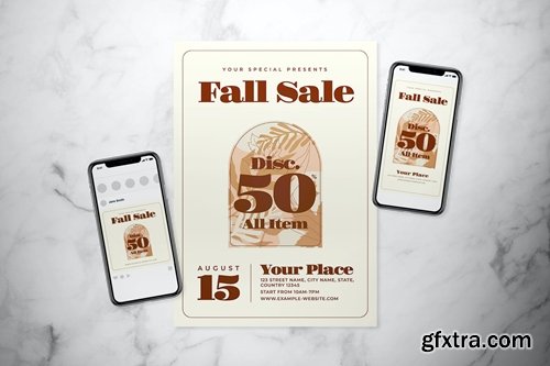 Fall Sale Flyer Set