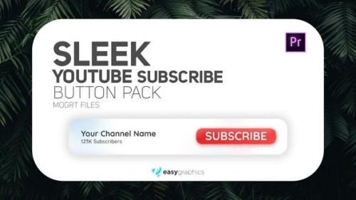 Videohive - Sleek Youtube Subscribe Button Pack