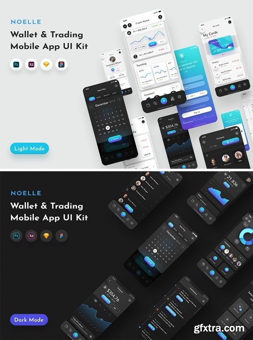 Noelle Wallet & C-currency Mobile App UI Kit