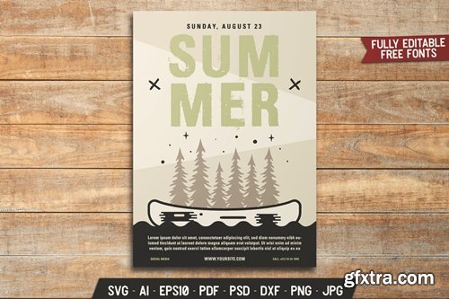 Summer Camp Canoe Flyer