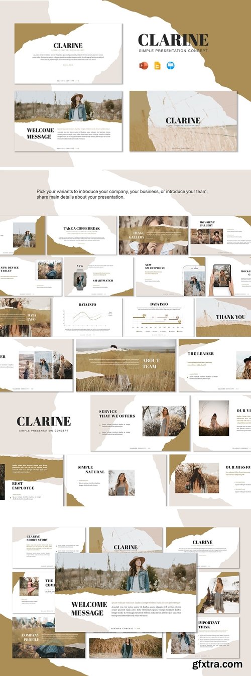 Clarine - Presentation Template